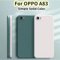 Original For OPPO A83 Silicone Full Cover Case Solid Color Phone Case Cover. 