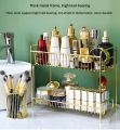 Makeup Organizer | Makeup Stand | Cosmetics Organizer ,Countertop Organizer For Cosmetics, New Design Metal Makeup  Stand, Two-Level Makeup Organizer Storage Rack, Perfume Holder, Tabletop Makeup Brushes Organizer, Large Capacity Cosmetic Display Case. 