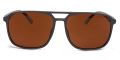 Sunglasses Square Frame with Side Retro Frame in Brown Color For Man & Woman. 