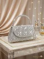 New Collection Bridal Clutch With Metal Handle Artical 74643. 