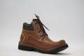 Tan Leather Desert Boots with Contrast Threading for Men - 100 % Leather. 