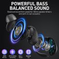 RS7 True Wireless Sports Earbuds with Dual LED Display and IP7 Waterproof for Sports 40hrs Playtime Bluetooth 5.3. 