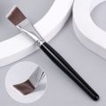 Face Makeup Brushes For Foundation Concealers BB Cream Ultra Thin Flat Oblique Shaped Soft Fibers Make Up Brush Cosmetics Tools Foundation Brush Contour Brush. 