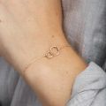 Aide Heart 925 Sterling Silver Small Beads Thin Chain Bracelets For Women Minimalist 18K Gold Bracelet Party Jewelry Accessories. 