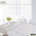 4 Seater PVC( 6 x 5 Ft) Transparent Clear Dining Table Cloth / Cover Plastic Table Cover Protector Sheet Rectangle - QS Bedding. 