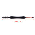 Dual Ended Angled Eyebrow Brush and Spoolie Brush Eyelash Brushes with Cover. 