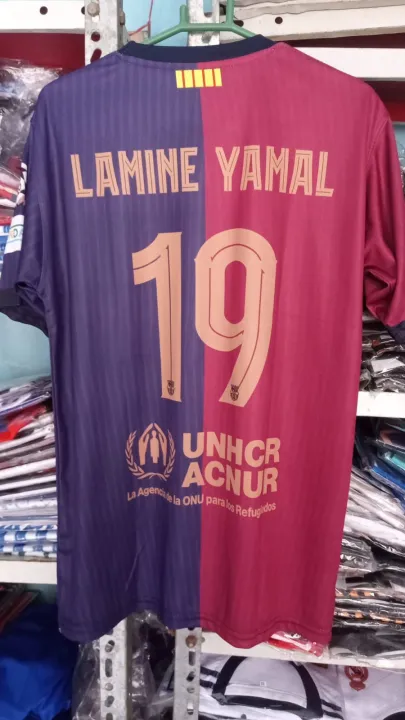 Barca%20FC%20barcelona%20Home%20Lamine%20Yamal%20Football%20Jersey%20T-Shirt%202024%202025%20Half%20sleeve%20-%20Image%204