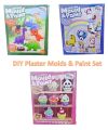 DIY Plaster Mould And Painting Set, Ceramic Toys Painting Kit With Acrylic Paints Set For Kids, Art and Craft Kit | Kids Gift Items Ramzan & Eid Gifts for Kids & Family - Unicorn, Dinosaurs & Cupcakes Dessert. 