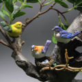 1Set Birdie Micro Landscape Ornament Bird Nest Bird Egg Dollhouse Model Decor NOVO. 