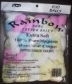 Rainbow Cotton Balls Extra Soft 100% Pure Hygienic Absorbent Cotton Balls. 