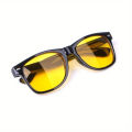 1pc Night Vision Glasses Classic Women Men Mirrored Fashion Anti Glare Sunglasses Outdoor Drivers Shades. 