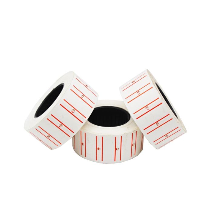 Price Tag Sticker Label Roll White (3 Pcs)