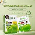 Apple Hair Color Dark Brown / Black Hair Dye Cream (30ml x 10Pcs) – Natural Hair Color with No Scalp Touch, Long-Lasting Black, Lead-Free & Non-Toxic (quick 5 min dye). 