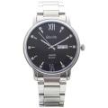 Bonito K-6112-ST-BLK Metal Band Men Watch. 