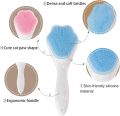 Cat Paw Silicone Face Scrubber, Silicone Face Scrubber Handheld Facial Brush Silicone Facial Cleansing Brush. 
