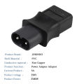 IEC 320 C9 plug-1*  Adapter-Black. 