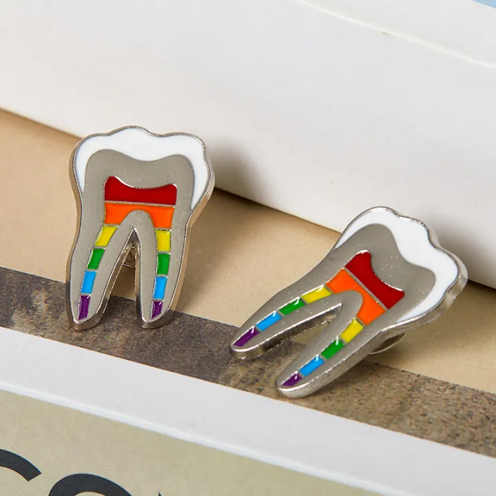 Recap Tooth Pins 1Pcs Oral Health Enamel Pins Custom Tooth Fairy Brooches Dentist Lapel ...