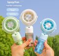 Electric Fan mini fan for kids - Electric fan Mini Portable Rechargeable fan, Rechargeable Fan for Kids School | Handheld Fan with Adjustable Speed - Versatile Usage. 
