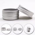 5/10/15/30/50/100/120/150ml Silver Color Aluminum Tin Jars Metal Empty Storage Box Refillable Bottle Screw Top Cosmetic Storage. 