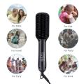 Anion Portable Hair Straightener Brush Frizz-Free Straightening Hair Brush Hair Care Straight Heated Comb with Temperature Inductor For women and Man. 