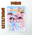 Beautiful Poster BTS Boy band Group Poster. 