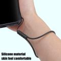 Candy Color Mobile Phone Rubber Strap / Soft Silicone Hand Wrist Lanyard Keychain / Mobile Phone Camera ID Card Anti-Lost Ropes / Hands-free Short Lanyard. 
