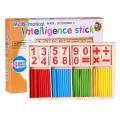 Montessori Mathematical Intelligence Stick Preschool Educational Toys. 
