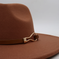 New Large Wide Brim Classic Fedora Hat Unisex Wool Felt Hat British Belt Jazz Men Hat Autumn Winter Women Trilby Dress Hat. 