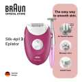 Braun Silk-Epil 3 SE3-420 Epilator with 2 Extras Include Silk-Epil Bikini Trimmer for. 