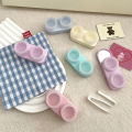 Coloured Contact Lens Case Portable Travel EyeLens Soak Case Organiser Box HEQING. 