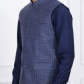 V&S Men’s Waistcoat – BLUE TEXTURE(ART303). 