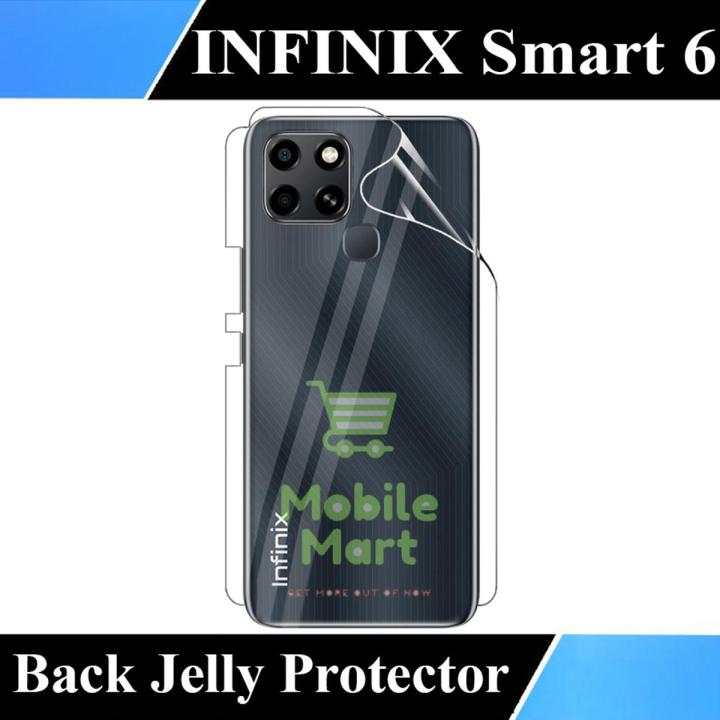 Infinix Smart 6 Back Protector Transparent Hydrogel Soft Film jell Protection For Infinix Smart 6