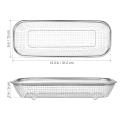 Stainless Steel Kitchen Strainer Mesh Dishwasher Utensils Organizer Basket. 