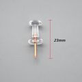 80pcs/set Plastic Transparent Rose Gold Push Pins Thumb Thumbtack Board Pins Drawing Photo Wall Studs Office School Supplies. 