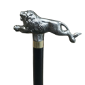 Unique Lion Knob Stick, Handcrafted Walking Stick, Stainless Steel Walking Stick, Elders Knob Stick.. 