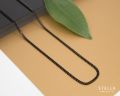 Black Stainless Steel Thin Curb Chain / Necklace for Men / Boys. 