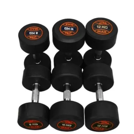 ZEE MAX Single PCS Rubber Coated Dumbbell 1KG TO 20kG(SINGLE PCS)