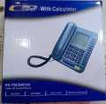 30 Days Warranty Landline Phone Set PTCL Set With Caller ID Calculator Corded Telephone Desktop Phone for PABX Home Office. 