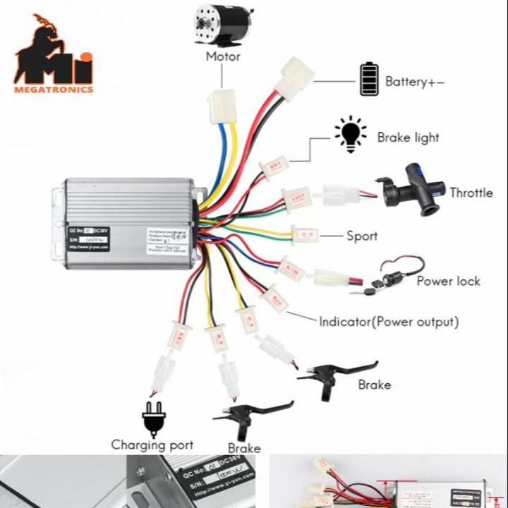 36/48V 1000W Electric Bicycle E-bike Scooter Brush Motor Speed Controller HAU eB
