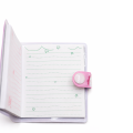 Unicorn Mini Diary Set with Mini Pen Cute Cartoon Notebook with Strap Lock Pocket Journal with Keychain Pen for Kids Girls School Gift Stationery Supplies Portable Writing Notebook Pink Purple Aesthetic Diary Set. 