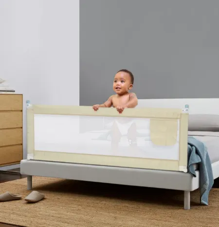 Single Piece Baby Safety Bed Fence, Adjustable Bed Rail, Baby