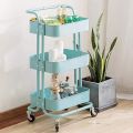 3 Tier Rolling Cart Metal Utility Cart Art Cart Storage Cart for kictchen use easy and portable. 