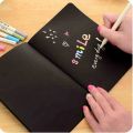 Black Pages Notebook Journal best for white pen and highlighter. 