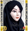6D Criss Cross Ready to Wear Hijab Chiffon Stuff Be Hijabi. 