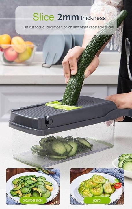 1pc/5pcs/14pcs%20%20Multifunctional%20Vegetable%20Cutter%20&%20Chopper%20%E2%80%93%20Manual%20Slicer%20with%20Blades,%20Peeler%20&%20Container%20-%20Image%207