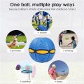 Magic Ball Flying Disk Ball Deformation Frisbee Throw Disc Toy for Boys Girls Kids, Interactive Magic Flying Ball for Outdoor Sports. 