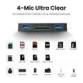 UGREEN 4 in 1 Multi-Function Card Reader USB-A+USB-C to SD TF Micro SD Card Reader Black. 