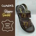 Clarks Leather Comfort Convertible Sandal Slipper. 