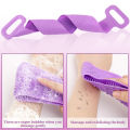 Silicone Back Scrubber Belt | Double-Sided Exfoliating Body Brush for Shower | Soft Silicone Bath Strap Loofah | Deep Cleaning Back & Body Scrub Towel | Reusable Bathroom Accessories for Men & Women. 