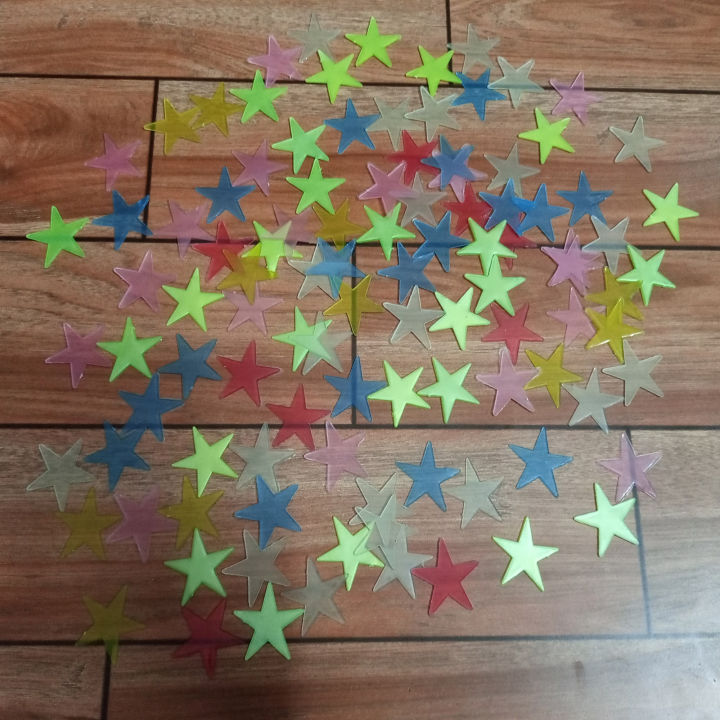 Pack%20of%203D%20Glowing%20Dark%20Wall%20Star%20Stickers%20for%20Kids%20Baby%20Room%20Ceiling%20Home%20Decor,%20Multi-Color%20Plastic,%20Fluorescent,%20Easy%20Stick,%2025%20to%20100%20Pcs%20-%20Image%204